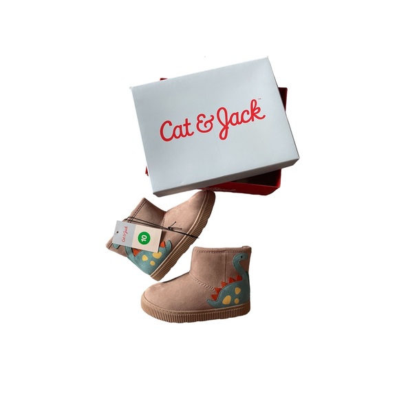 Brand new in box Cat & Jack Girls/Toddler Vesper Dino Boots - Picture 2 of 6